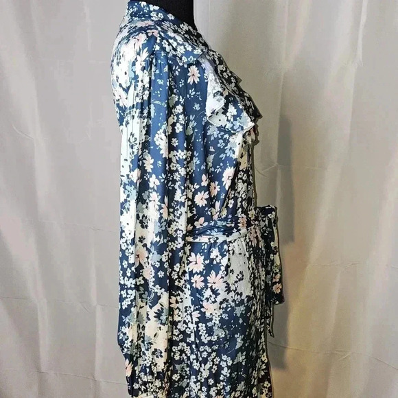 Shoshanna Petra Long- Sleeve Flounce Hem Mini Cottagecore Floral Dress Sz 4 - Picture 7 of 15